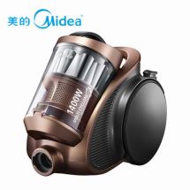 美的(Midea) 吸尘器 VC14X3-FT棕色 卧式 干式 尘杯
